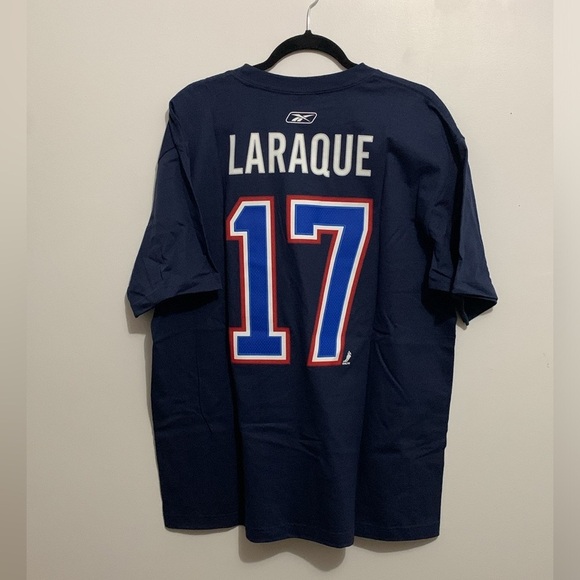 BNWT NHL Montreal Canadian Navy #17 Georges LARAQUE Blue Graphic T-Shirt size L - Picture 2 of 4